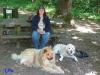 Mai 2011: Frauli mit zwei Hunden